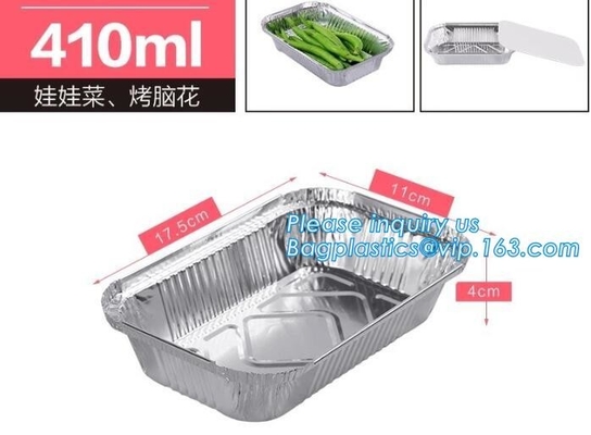 Free Sample, tin storage, Take Out Disposable Food Packaging Airline Foil Container, Compartment Takeaway Box