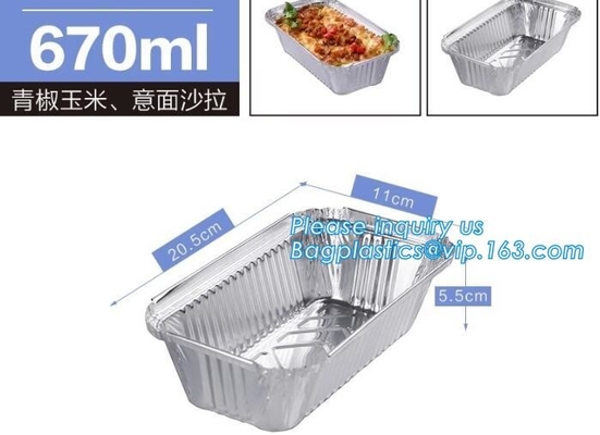 Free Sample, tin storage, Take Out Disposable Food Packaging Airline Foil Container, Compartment Takeaway Box