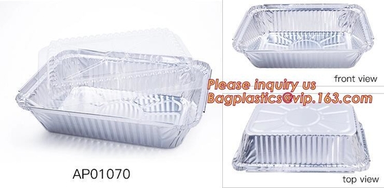 Free Sample, tin storage, Take Out Disposable Food Packaging Airline Foil Container, Compartment Takeaway Box