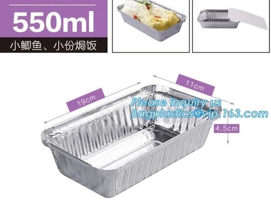 Free Sample, tin storage, Take Out Disposable Food Packaging Airline Foil Container, Compartment Takeaway Box