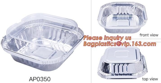 Free Sample, tin storage, Take Out Disposable Food Packaging Airline Foil Container, Compartment Takeaway Box