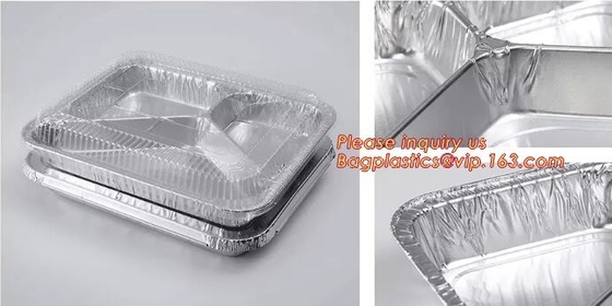Free Sample, tin storage, Take Out Disposable Food Packaging Airline Foil Container, Compartment Takeaway Box