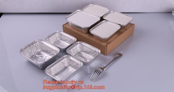 Free Sample, tin storage, Take Out Disposable Food Packaging Airline Foil Container, Compartment Takeaway Box