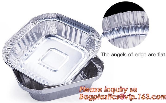 Free Sample, tin storage, Take Out Disposable Food Packaging Airline Foil Container, Compartment Takeaway Box