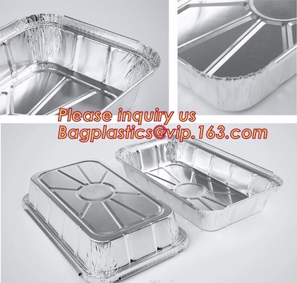 Free Sample, tin storage, Take Out Disposable Food Packaging Airline Foil Container, Compartment Takeaway Box