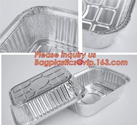 Free Sample, tin storage, Take Out Disposable Food Packaging Airline Foil Container, Compartment Takeaway Box