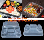 Restaurant Take Away Bento Boxes, Division Food Prep Disposable, Portion Compartment, Lunch box Containers