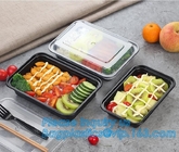 Reusable Freezer Food Storage Containers with Lids, Meal Prep Container Sets Bento Box BPA Free Microwaveable