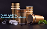 Gold Foil Christmas Drinkware Holiday Party Supplies, Xmas Disposable Paper Cup, Xmas Holiday Supplies