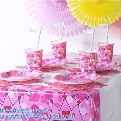 Party Supplies Plate, Cups, Spoons, Fork, Napkins, Dinner Set, Paper And Plastic Dinnerware Set, Tableware