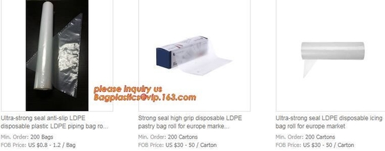 Biodegradable Pastry Piping Bags, Cake Decorating Bags, Baking Cookies Candy Supplies Kits,  Icing Bags