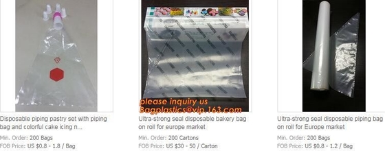 Biodegradable Pastry Piping Bags, Cake Decorating Bags, Baking Cookies Candy Supplies Kits,  Icing Bags