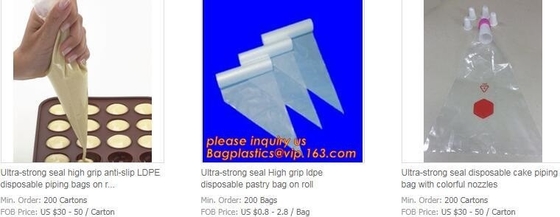 Biodegradable Pastry Piping Bags, Cake Decorating Bags, Baking Cookies Candy Supplies Kits,  Icing Bags