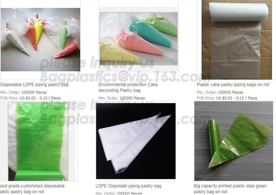 Biodegradable Pastry Piping Bags, Cake Decorating Bags, Baking Cookies Candy Supplies Kits,  Icing Bags