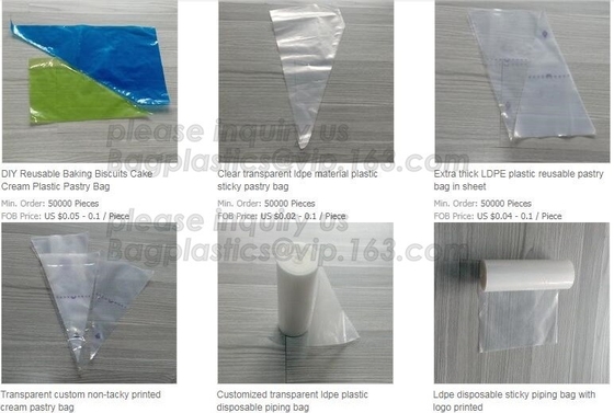 Biodegradable Pastry Piping Bags, Cake Decorating Bags, Baking Cookies Candy Supplies Kits,  Icing Bags