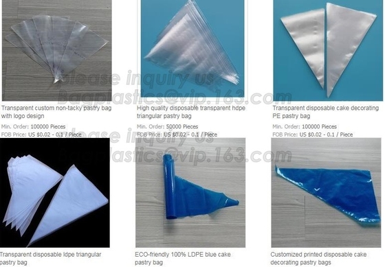 Biodegradable Pastry Piping Bags, Cake Decorating Bags, Baking Cookies Candy Supplies Kits,  Icing Bags