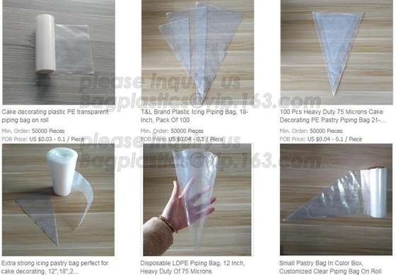 Biodegradable Pastry Piping Bags, Cake Decorating Bags, Baking Cookies Candy Supplies Kits,  Icing Bags