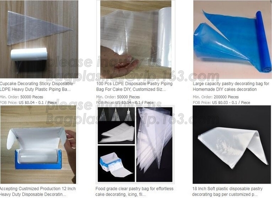 Biodegradable Pastry Piping Bags, Cake Decorating Bags, Baking Cookies Candy Supplies Kits,  Icing Bags