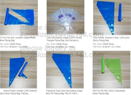 Biodegradable Pastry Piping Bags, Cake Decorating Bags, Baking Cookies Candy Supplies Kits,  Icing Bags