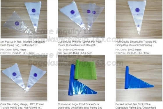 Biodegradable Pastry Piping Bags, Cake Decorating Bags, Baking Cookies Candy Supplies Kits,  Icing Bags