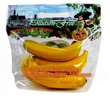 Slider Zipper Fruit Vegetable Bags, Customizable Stand Up With Handle Packing Bag, Fruits Storage Packaging