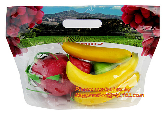 Zipper Pocket, vegetable pack, UV Coating Print Doypack, Food Packaging, fruit Slider Zip lockk Storage Pack