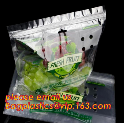 Zipper Pocket, vegetable pack, UV Coating Print Doypack, Food Packaging, fruit Slider Zip lockk Storage Pack