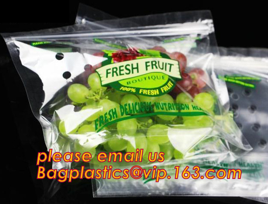 Zipper Pocket, vegetable pack, UV Coating Print Doypack, Food Packaging, fruit Slider Zip lockk Storage Pack