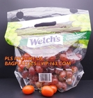 slider Zipper Top, Vest Handle Pouch Bags, Keep Fresh pouch Bag with air Holes hanging hole, handy Handle