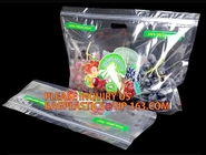 Fruit Packing Bags For Grapes Banana Vegetables Stand Up Plastic Food Bags, Stand Up Zipper Bag