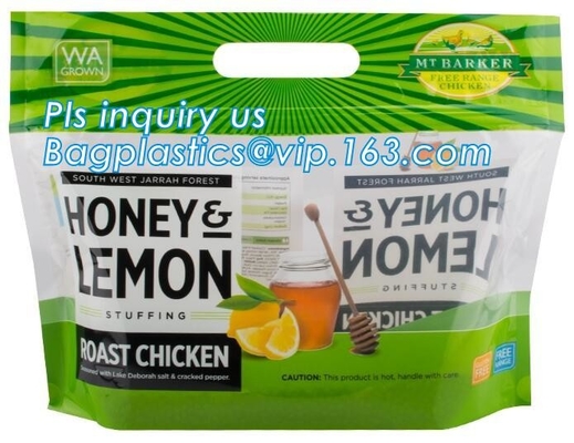 Fruit Packing Bags For Grapes Banana Vegetables Stand Up Plastic Food Bags, Stand Up Zipper Bag