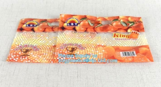 Vented Grape Pouch Bags, Vented Perforated Pepper Zipper Bags, Vented Apple Slider Bags, Air Hole Oranges Bags