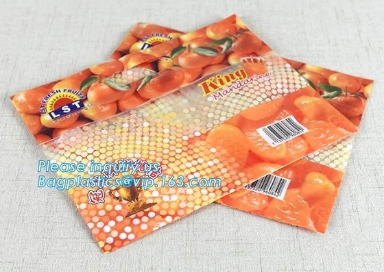 Vented Grape Pouch Bags, Vented Perforated Pepper Zipper Bags, Vented Apple Slider Bags, Air Hole Oranges Bags