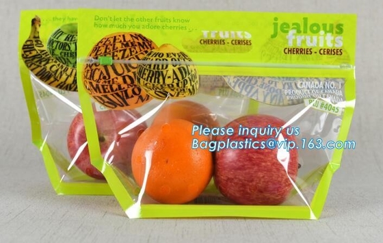 Empaque Alimentos Zip lockk Stand Up Plastic Snack Nut Packaging Bag Mango Dried Fruit Dry Food Packaging Bag