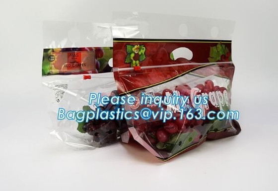 Fresh Lettuce Salad Fruits Pouches BOPP Anti Fog Leafy Vegetables Packaging Bags, vegebag, Print Logo