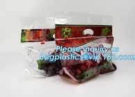 Fresh Lettuce Salad Fruits Pouches BOPP Anti Fog Leafy Vegetables Packaging Bags, vegebag, Print Logo