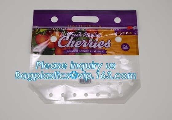 Fresh Lettuce Salad Fruits Pouches BOPP Anti Fog Leafy Vegetables Packaging Bags, vegebag, Print Logo