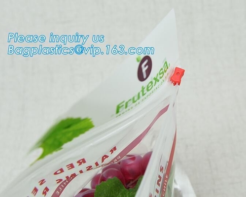 Fresh Lettuce Salad Fruits Pouches BOPP Anti Fog Leafy Vegetables Packaging Bags, vegebag, Print Logo