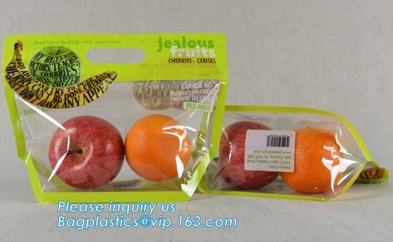 Fresh Lettuce Salad Fruits Pouches BOPP Anti Fog Leafy Vegetables Packaging Bags, vegebag, Print Logo