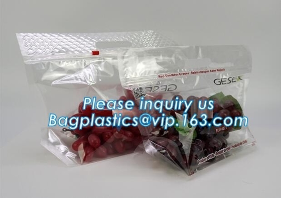 Fresh Lettuce Salad Fruits Pouches BOPP Anti Fog Leafy Vegetables Packaging Bags, vegebag, Print Logo