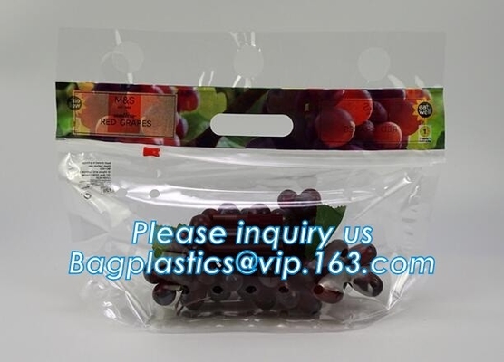 Fresh Lettuce Salad Fruits Pouches BOPP Anti Fog Leafy Vegetables Packaging Bags, vegebag, Print Logo