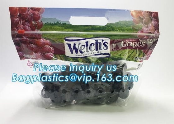 Fresh Lettuce Salad Fruits Pouches BOPP Anti Fog Leafy Vegetables Packaging Bags, vegebag, Print Logo