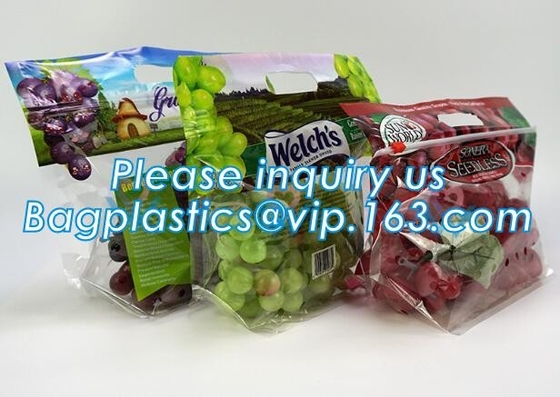 Fresh Lettuce Salad Fruits Pouches BOPP Anti Fog Leafy Vegetables Packaging Bags, vegebag, Print Logo