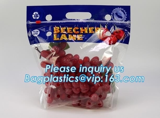 Fresh Lettuce Salad Fruits Pouches BOPP Anti Fog Leafy Vegetables Packaging Bags, vegebag, Print Logo