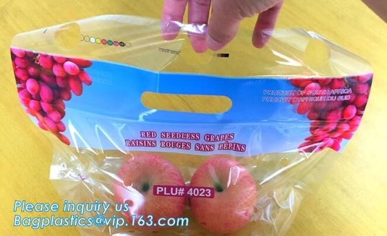 Fresh Lettuce Salad Fruits Pouches BOPP Anti Fog Leafy Vegetables Packaging Bags, vegebag, Print Logo