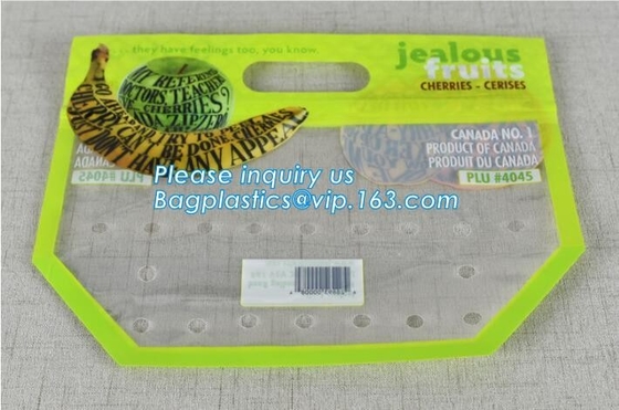 Fresh Lettuce Salad Fruits Pouches BOPP Anti Fog Leafy Vegetables Packaging Bags, vegebag, Print Logo