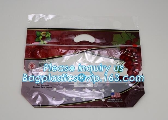 Fresh Lettuce Salad Fruits Pouches BOPP Anti Fog Leafy Vegetables Packaging Bags, vegebag, Print Logo