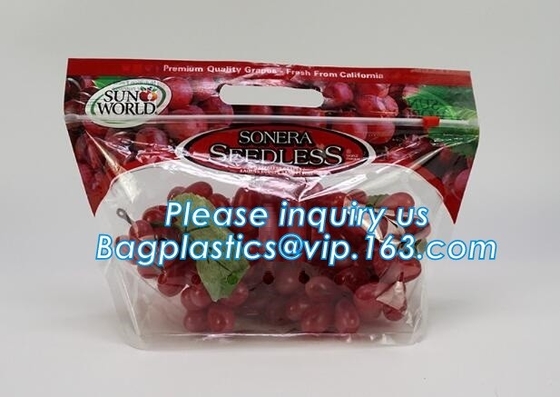 Fresh Lettuce Salad Fruits Pouches BOPP Anti Fog Leafy Vegetables Packaging Bags, vegebag, Print Logo