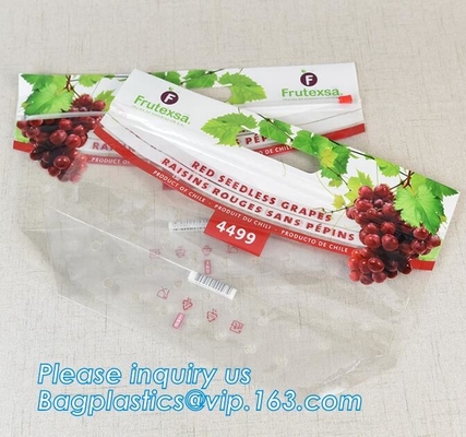 Fresh Lettuce Salad Fruits Pouches BOPP Anti Fog Leafy Vegetables Packaging Bags, vegebag, Print Logo