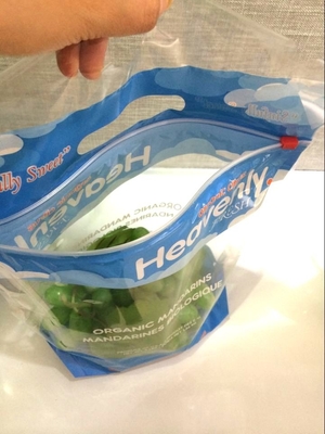 Fresh Lettuce Salad Fruits Pouches BOPP Anti Fog Leafy Vegetables Packaging Bags, vegebag, Print Logo